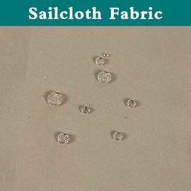 LORDTEX Indoor/Outdoor Curtains - Waterproof Tab Top Patio Curtains Sun Blocking Set of 2 Panels Thermal Insulated Curtain for Porch, Pergola, Cabana, Gazebo, 52 x 84 inch, Taupe