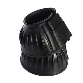 Rhinegold Elite Velcro Over-Reach Boot-Small-Black