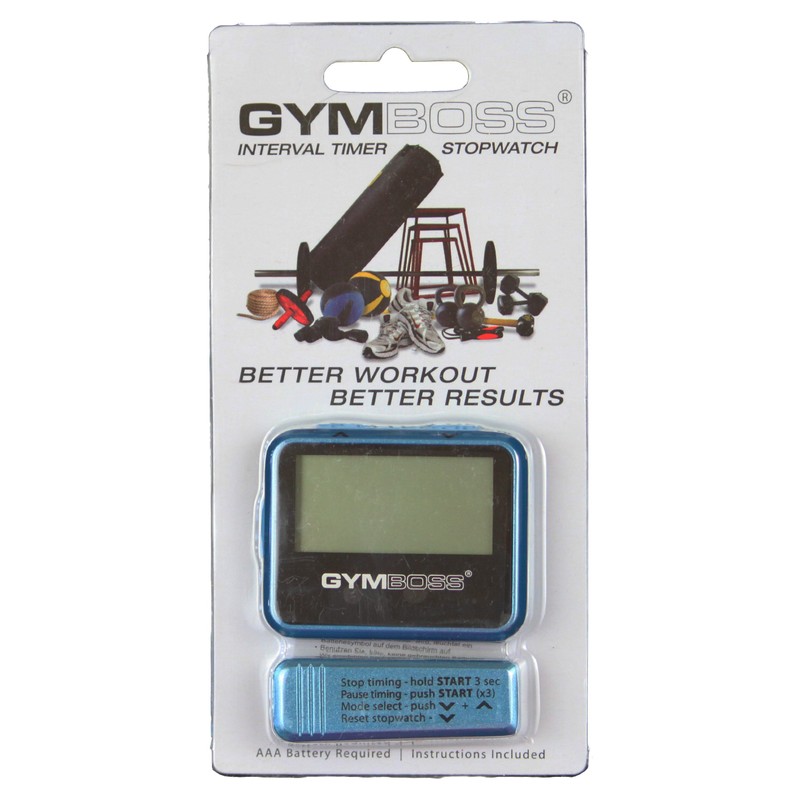Gymboss Interval Timer and Stopwatch - Teal/Blue Metallic Gloss
