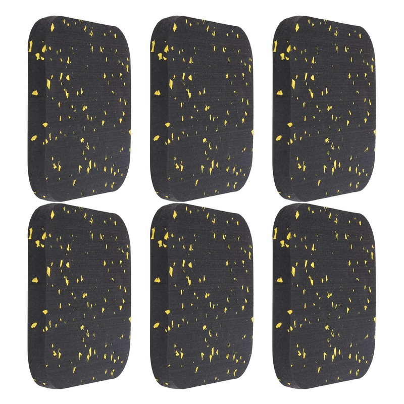 6PCS Rubber Treadmill Mat Sound Insulation Cushion Exercise Equipment Mat