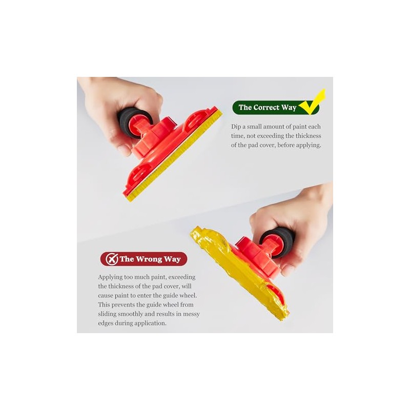 Paint Edger Tool - 360° Rotation Handle for High Ceilings