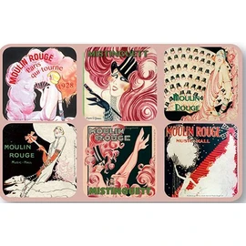 Cartexpo Moulin Coaster Red