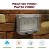 WK Electrical - Universal Weatherproof Outdoor Double Enclosure, IP65 Rated