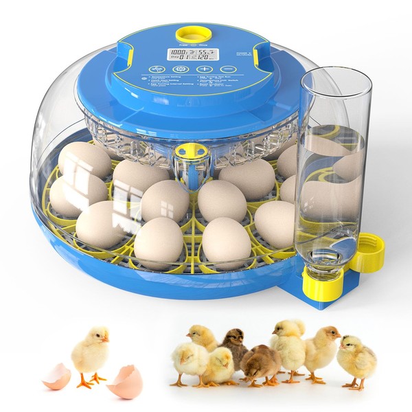 Forotone Incubators for Hatching Eggs, 18-Egg Incubator with Automatic Egg