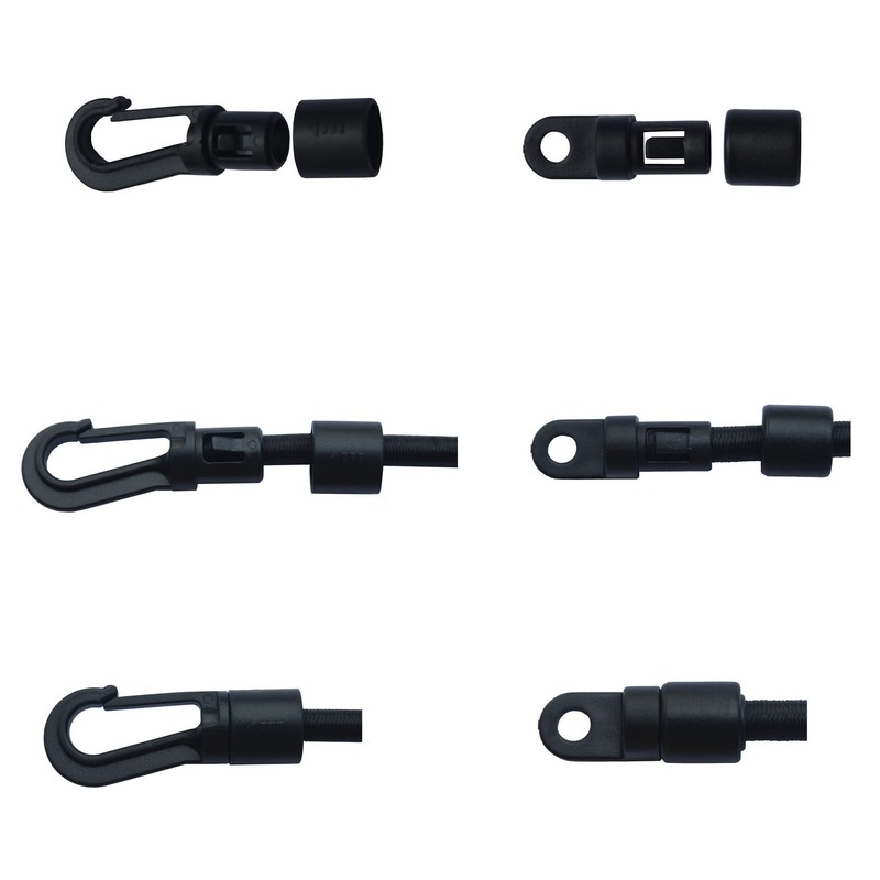 10 Pcs Bungee/ Shock Cord Hook Fixed End Tabbed S