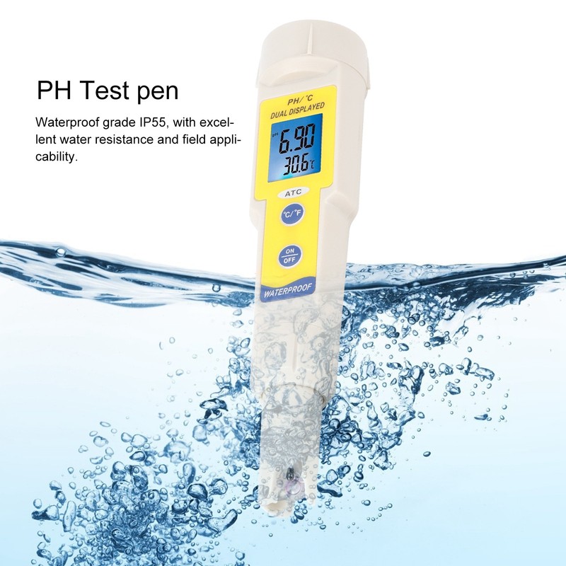 PH Meter Autocorrection Water Quality Tester Portable Waterproof Aquarium Detection
