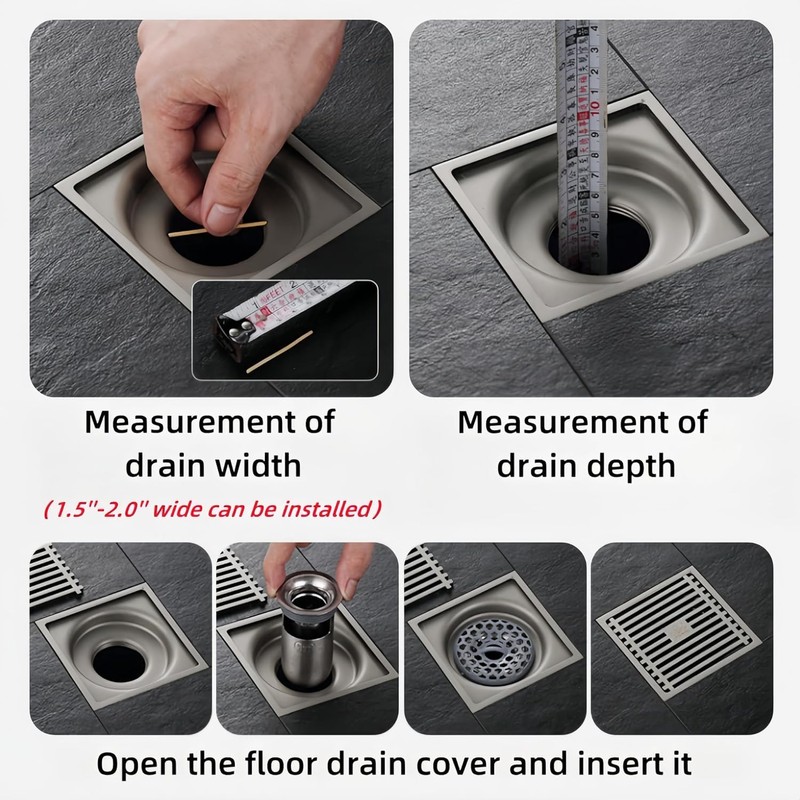 Shower Floor Drain Backflow Preventer, One Way Drain Valve Sewer,