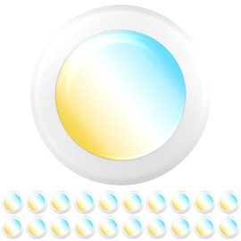 Sunco 20 Pack LED Disc Lights Ceiling 6 Inch, Flush Mount Disk Light, Recessed Can Lighting, 1050 LM, 15W (75W Equivalent), Selectable CCT 3000K/4000K/5000K/6000K/6500K, Dimmable, Damp Rated ETL