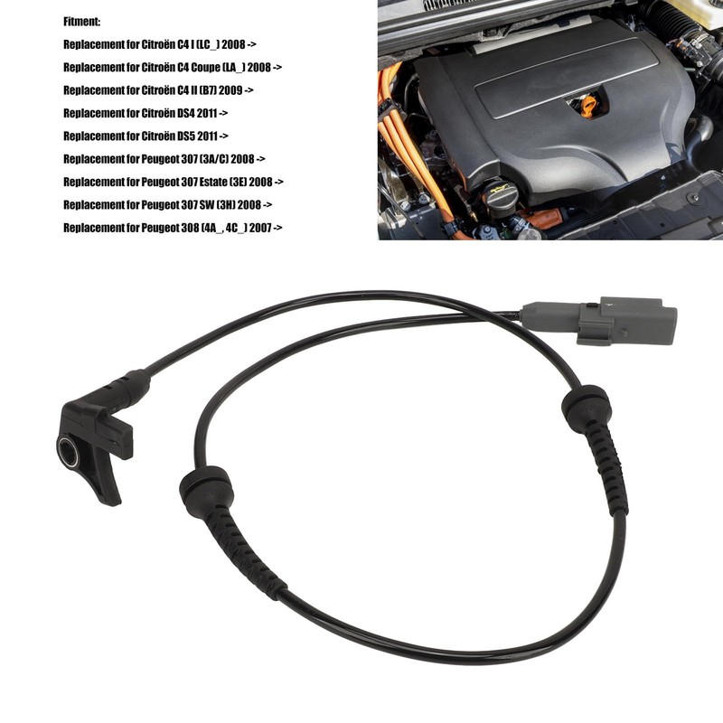 9665386780 4545F5 Front ABS Sensor, Left Right ABS Wheel Speed