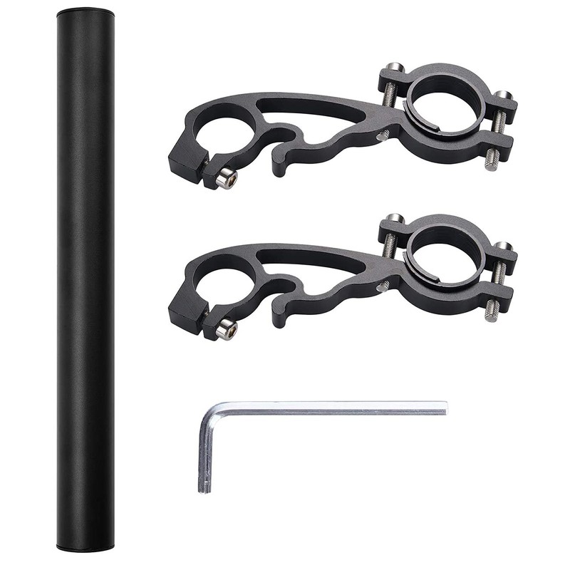 XNX Bike Bicycle Double Handlebars Extender Extension, 11.8 inches/30CM Aluminum