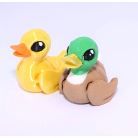 Cinderwing3D Tiny Duck Set (2 piece set) , Articulated Sensory Toy, Gift