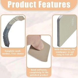 Unbranded 2 x 2 Inch Sanding Pads Micro Mesh Padded Sanding Pads Polishing Soft Mess Pen