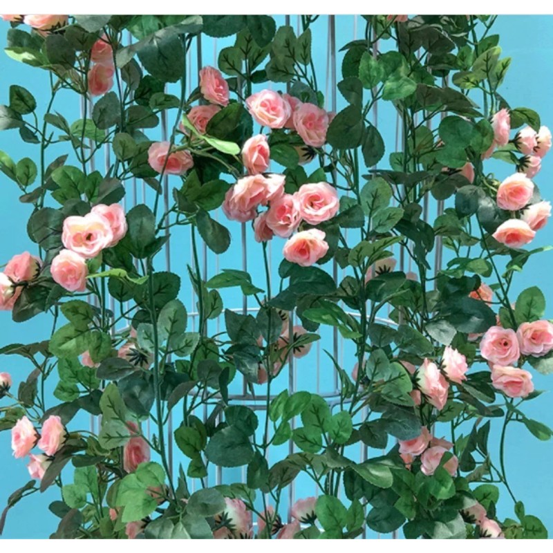 Liven Home & Decor Guia Enredadera Rosa Artificial Flor De