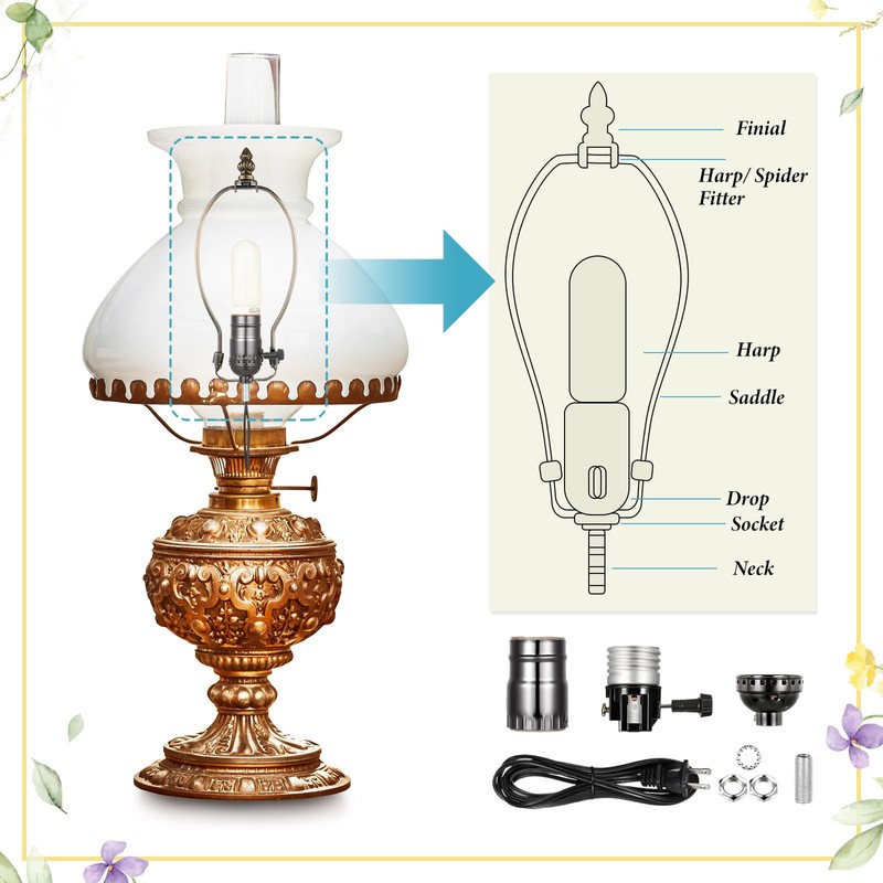 Honoson Lamp Kit for Repair Light Replacement Bulb Lamps with