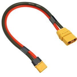 XT60 to XT90 Adapter Cable 10AWG 6in, XT60 Male to XT90 Female Connector Silicone Wire for RC FPV Drones Solar Generators Power Stations