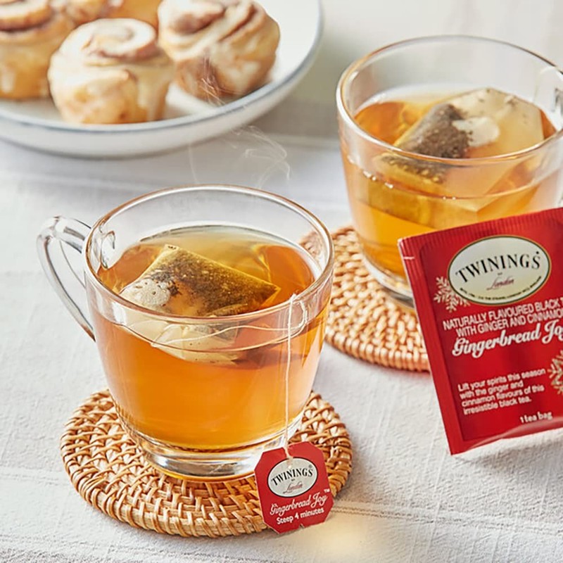 Twinings Gingerbread Joy Holiday Tea 20 Count Celebrate the Season