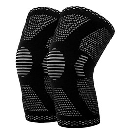 halercay Knee Support for Men and Women, Knee Bandage for Running, Hiking, Jogging, Sports, Volleyball, Bandage Knee to Relieve Knee Pain, Supports Movement, Non-Slip Seat (S)