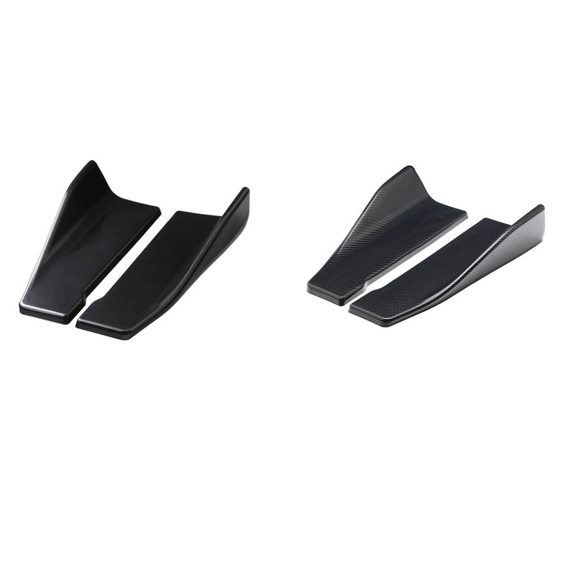 2PCS Rear Bumper Lip Splitter 35cm Scratch Resistant Bumper Lip