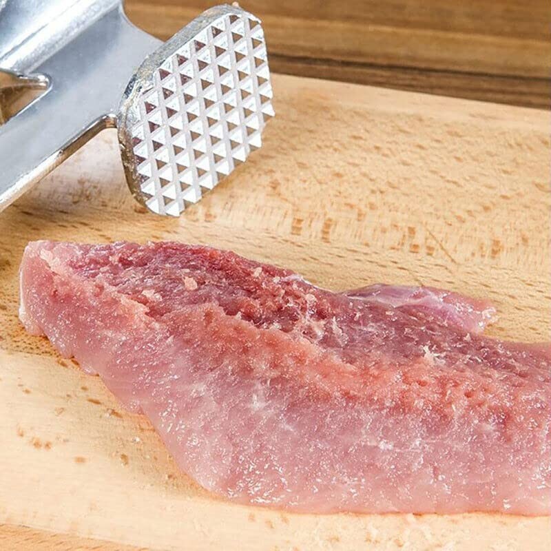 AIMALL Aluminium Meat Tenderizer Hammer, Durable Kitchen Tool for Tenderizing
