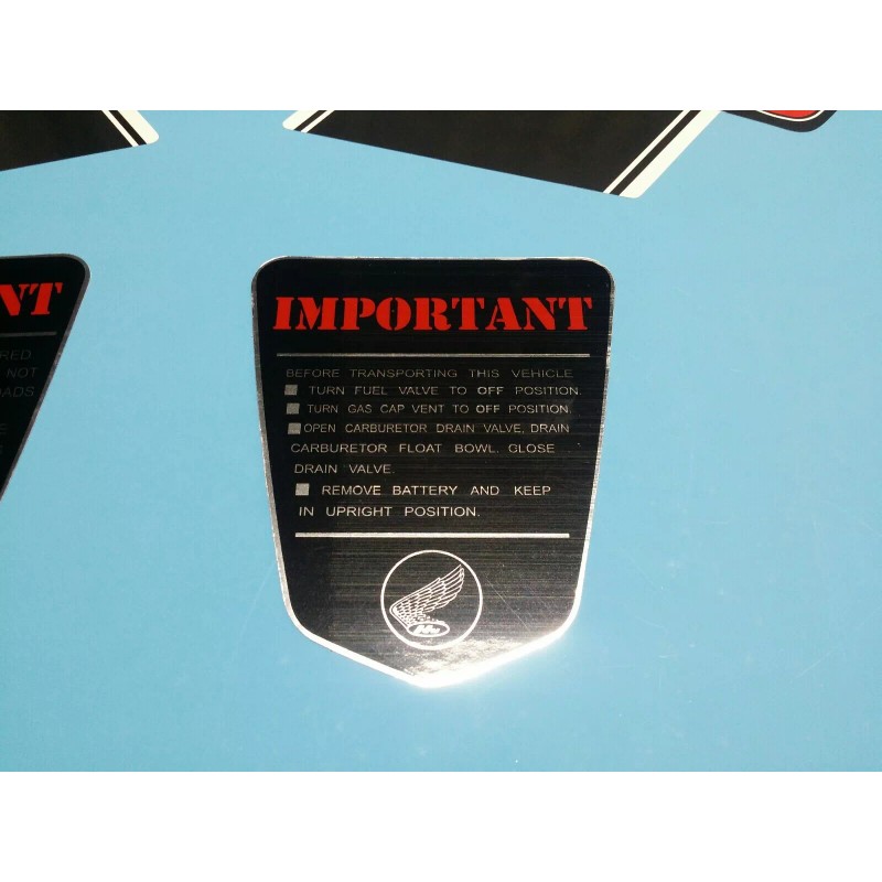 HONDA CT70 TRAIL70 1972 FRAME DECAL GRAPHIC SET (#H47)
