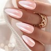ADAIER Handmade Press On Nails, French Nails,wedding, party,Short Coffin Nails