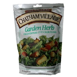 Chatham Village Homestyle Croutons, Garden Herb, 5-Ounce Bags (Pack of 12)