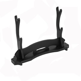 Double-Layer Erhu Display Stand, Desktop Musical Instrument Holder, Easy Assembly, Black