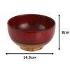 rebirth(リバース) 大汁椀 14.3×8cm 2個セット お碗 赤 レッド 和食器 木製 軽い
