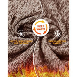 Soneven Womens Thermal Long Sleeve Running shirts Outdoor Winter Running Gear Fleece Tunic Cowl Neck Tops for Womens