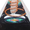 Healing Crystal Pillar Pyramid 6CM Epoxy Positive Energy Generator Meditation