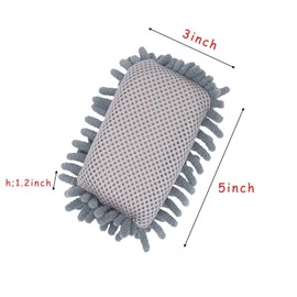 2 Pieces Microfiber Shag Whiteboard Eraser Dry Erase Board Eraser Whiteboard Shag Eraser for Markers,Chalk,Classroom, Home and Office(2 Gray)