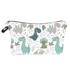 Chic Cute Makeup Bags Dinosaur Makeup Storage Portable Small Makeup Bag for Handbag Multifunctional Cosmetic Handbag Travel Purse
