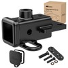 Nilight 2 Inch Rear Trailer Hitch Receiver Class 3 Tow