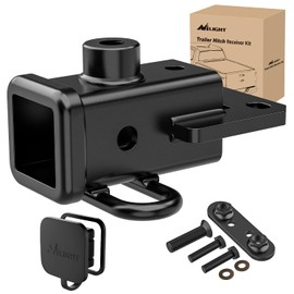 Nilight 2 Inch Rear Trailer Hitch Receiver Class 3 Tow Towing Hitch & Cover Kit for Dodge Ram 1500 2019 2020 2021 2022 2023 2024 with Hitch Cover