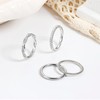 Kakonia Stackable Silver Rings for Women Non Tarnish Dainty 14K