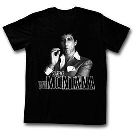 A&E Designs Scarface Tony Montana T-Shirt, Black, Large