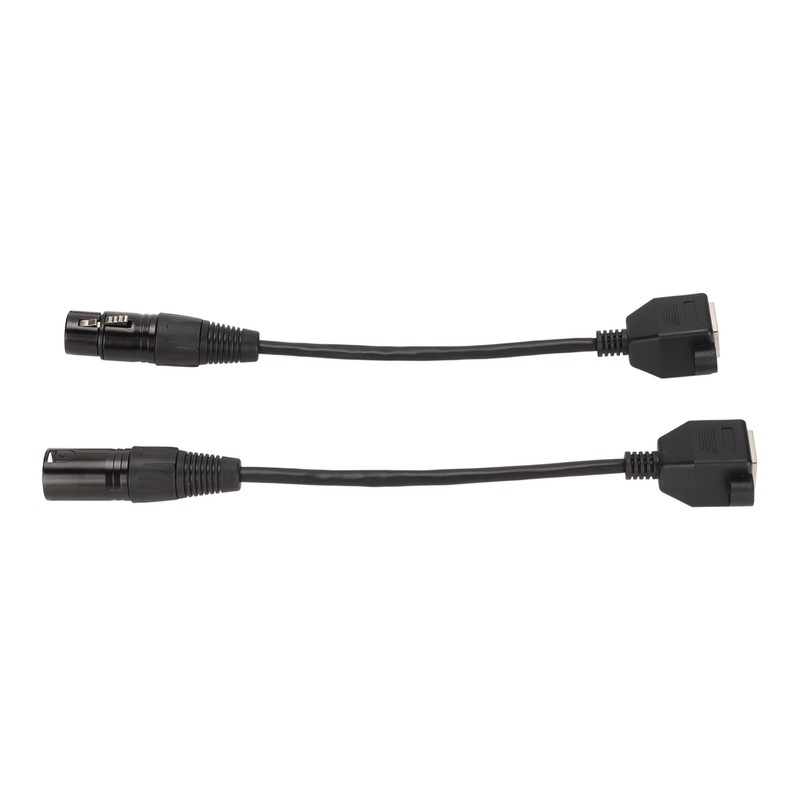 2pcs XLR3 to RJ45 Cable 3pin Plug and Play Female