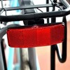 Jowxsx Red Bicycle Safety Warning Reflector Lens for Rear Carrier