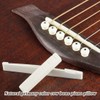 RAXLUPO 2 Piece Guitar Bridge Saddle Bone Saddle Set Guitar