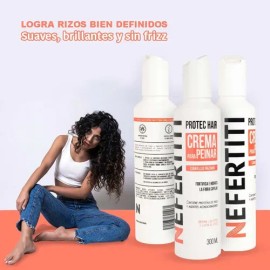 Nefertiti Crema Para Peinar Cabello Rizado 300ml