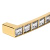 Crystal Pull Modern Cabinet Handle Bling Gold Zinc Alloy Drawer