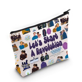 PYOUL Gay TV Show Inspired Gift Let's Start A Revolution Makeup Bag Wilhelm and Simon Cosmetic Bag Hillerska Skola Gift (Start A Revolution Bag)