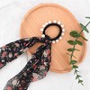 Floral Black Hair Bow Tie for Graduation Ceremony Hair Accessories