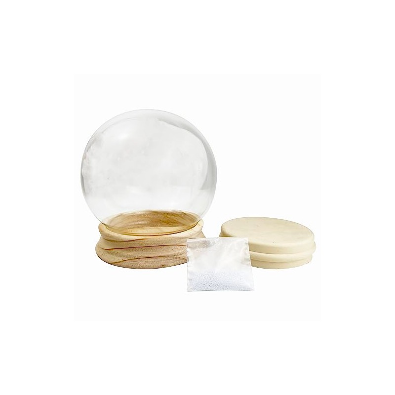National Artcraft 6" Water Globe Kit with Unfinished Birch Wood