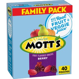 Mott's Berry Fruit Snacks Family Pack, 32 oz, 40 ct (Pack of 4)