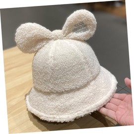 Ipetboom Stylish Warm Bunny Ears Hat Soft Plush Winter Fisherman Cap Durable for Outdoor Travel and Daily Use