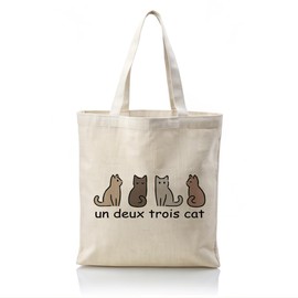 WDSXWH Cat Canvas Totes, Cute Animal Canvas Bag, Reusable Cloth Cotton Tote Bags, Aesthetic Canvas Tote Bag with Pattern, Women Casual Cotton Tote Bag for Grocery, Shopping, Beach & Daily Use