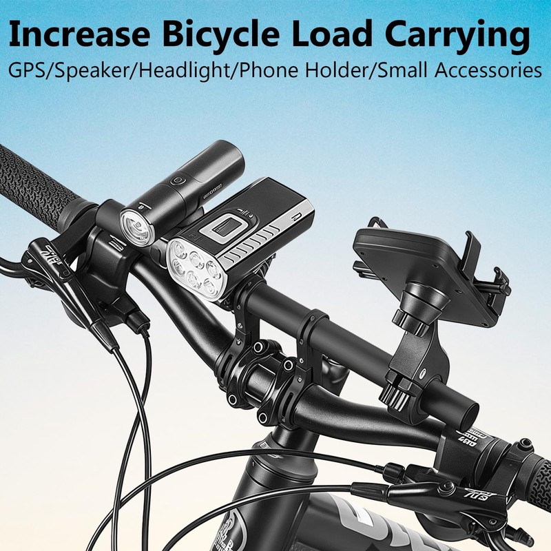 Aluminium Alloy Handlebar Extender, 30 cm Handlebar Extension Brackets, Bicycle