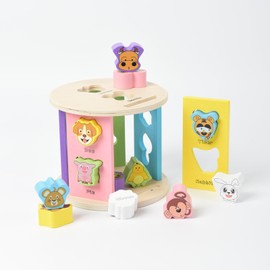 YOXACT Children's Animal Activity Cube Montessori Spielzeug Holzspielzeug Kinder Farbe Sortierspiel Baby Tierspielzeug Koordination Motorikspielzeug Lernspiele Mädchen Jungen Geschenk