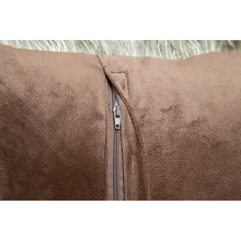 Carstens Bear Scene Throw Pillow, Brown